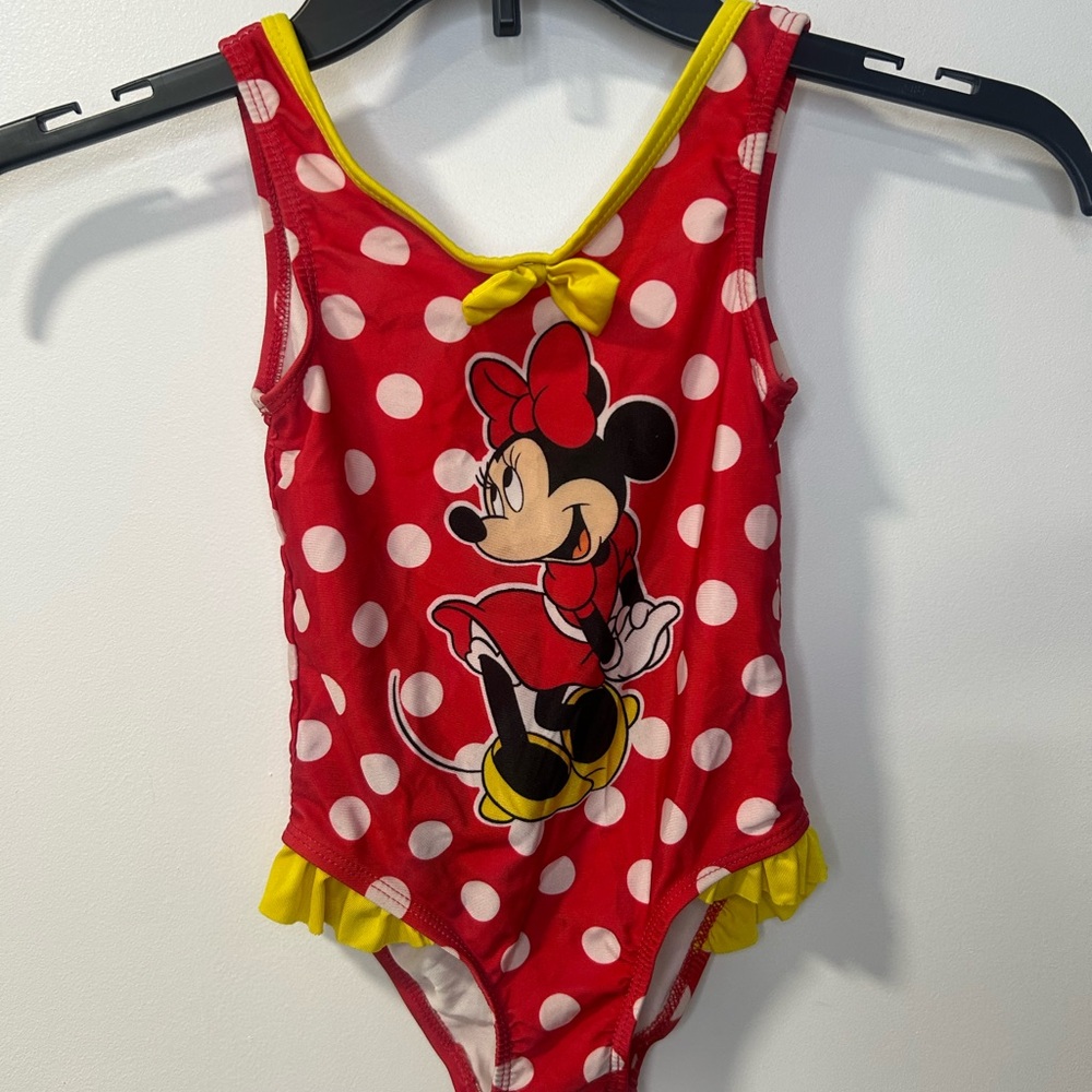 Red Minnie Mouse Polka Dot Swimsuit